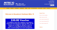 Desktop Screenshot of beaudeserthardware.com.au